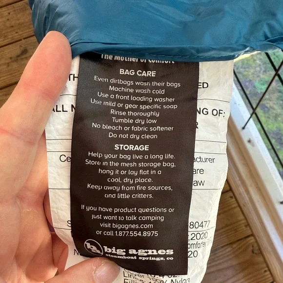 Blue Insulated Tent Comforter - Picture 2 of 8